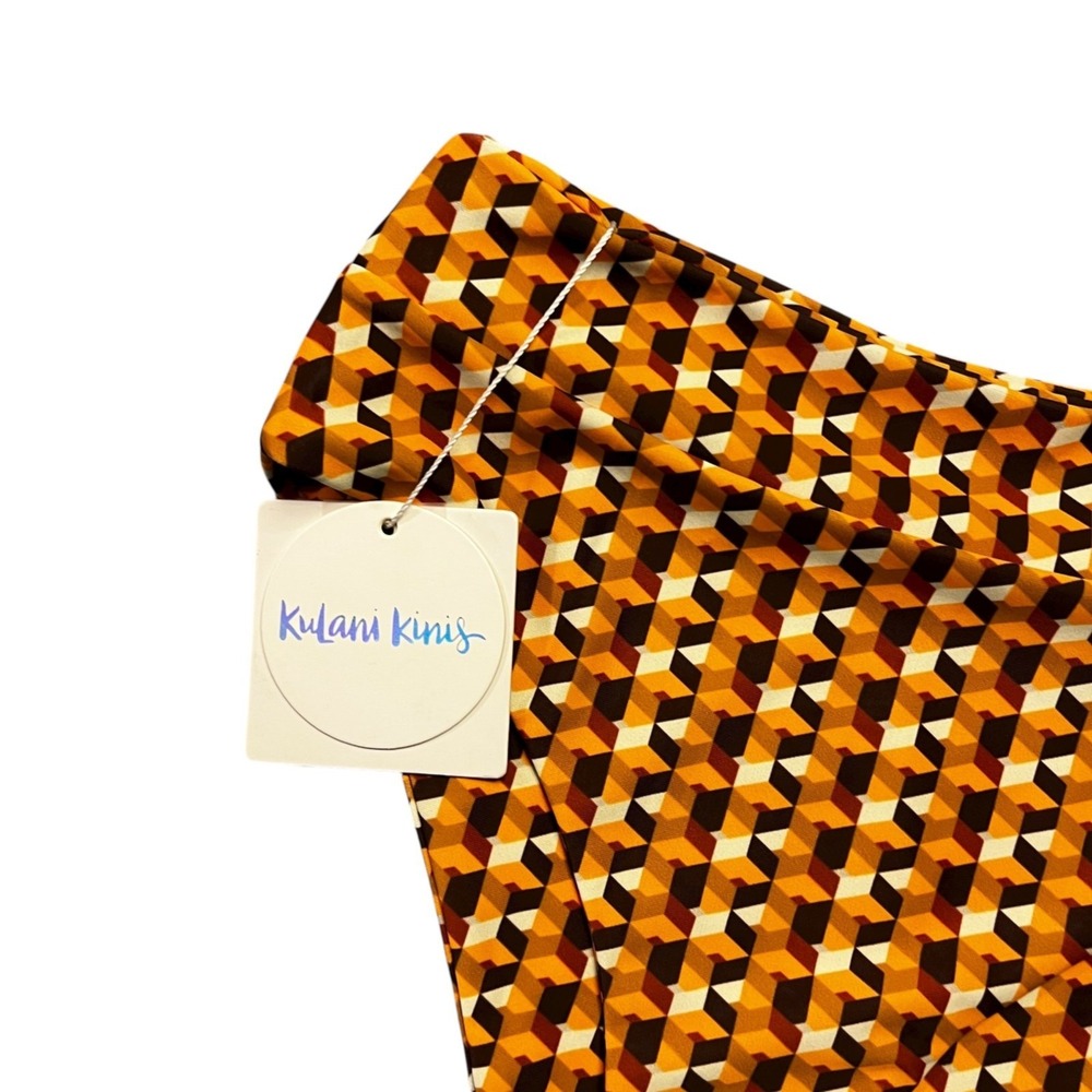 Kulani Kinis Sunset Strip Bikini‎ Bottom Size Small Gold Brown High Waisted NEW - Picture 8 of 10